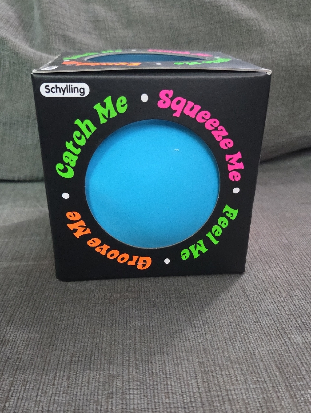 Schylling Needoh Groovy Glob Blue Squeeze Ball Stress Toy - Catch Me